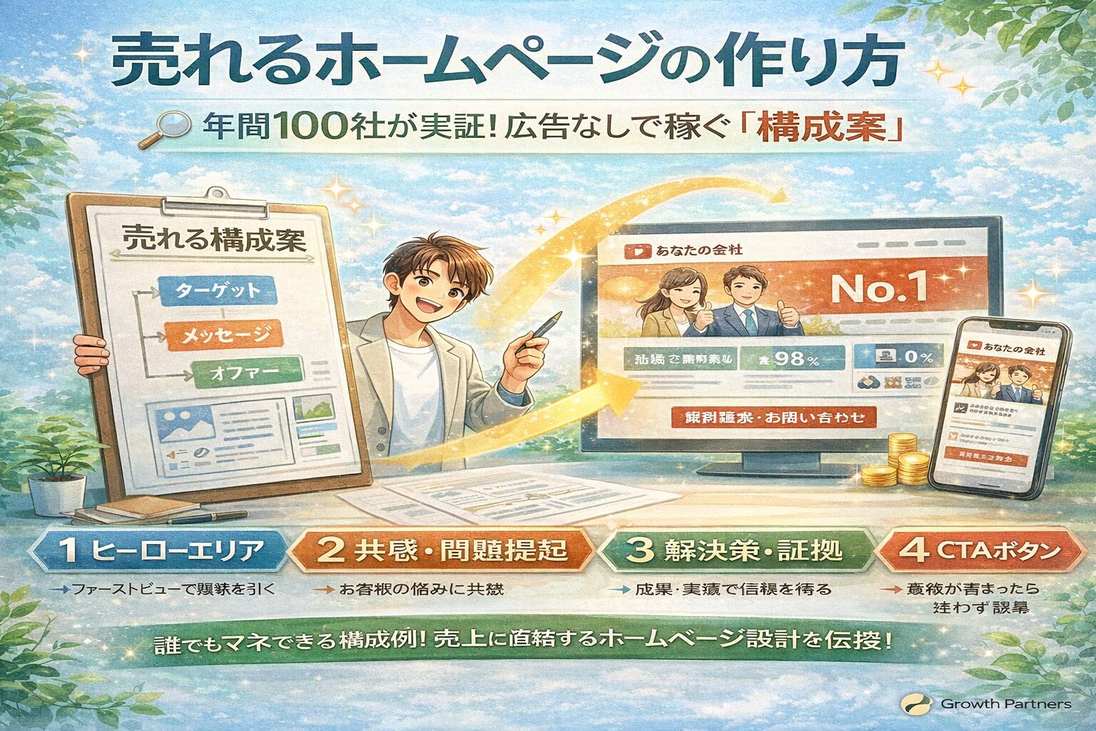 個人事業主のホームページの作り方｜低予算で「大手を超える」集客戦略