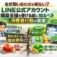 問い合わせ差を生むLINE公式アカウント構築支援と消費者行動