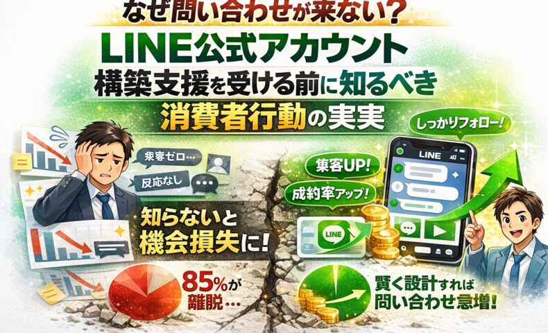 問い合わせ差を生むLINE公式アカウント構築支援と消費者行動