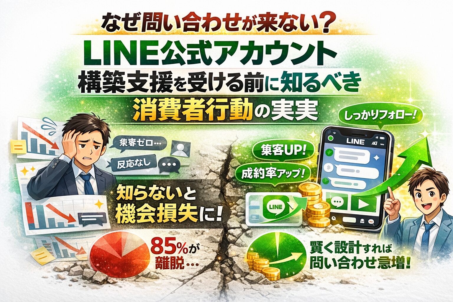 問い合わせ差を生むLINE公式アカウント構築支援と消費者行動