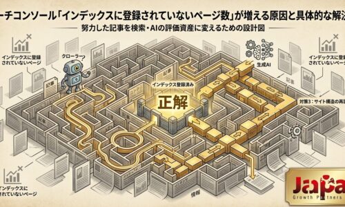 サーチコンソール「インデックスに登録されていないページ数」が増える原因と具体的な解決策のアイキャッチ画像