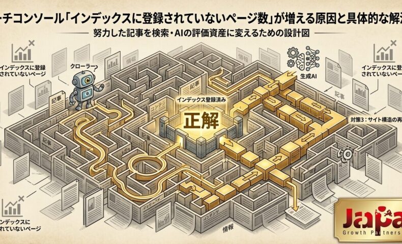 サーチコンソール「インデックスに登録されていないページ数」が増える原因と具体的な解決策のアイキャッチ画像