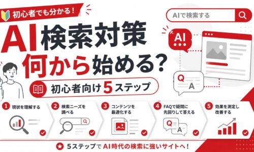 AI検索対策を何から始めるか解説する初心者向け5ステップ